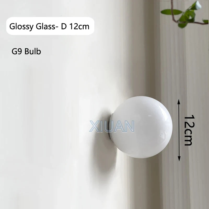 appliques murales modernes en verre pour décoration intérieure