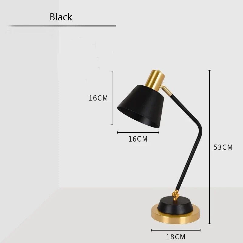 lampe à poser led nordique simple et romantique pour bureau et étude