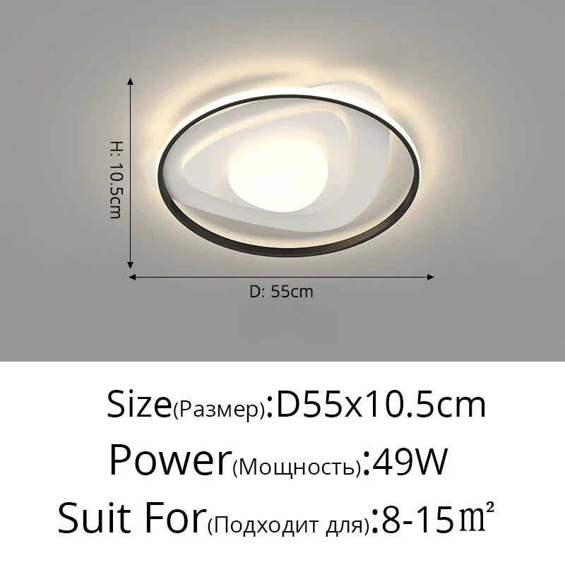 lustre led moderne nordique simple pour éclairage chaud
