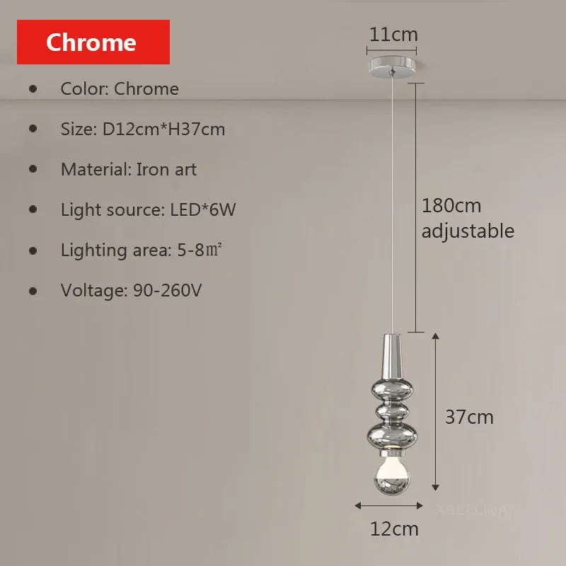 suspension moderne lumineuse pour décoration intérieure élégante