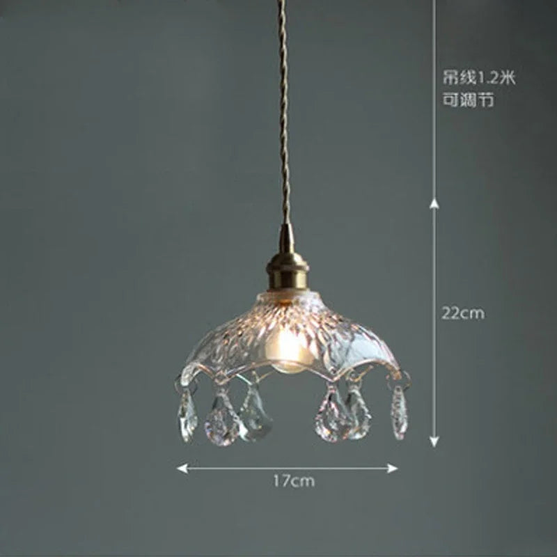 lustre nordique en cristal pour bar et restaurant