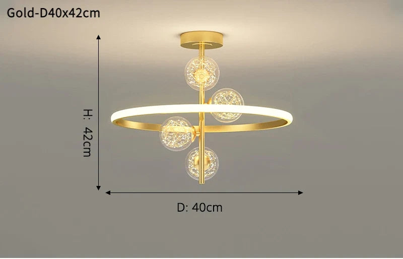 lustre led moderne nordique simple boule pour intérieur
