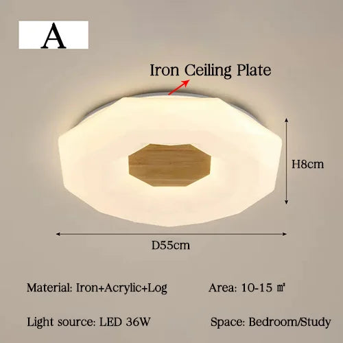 plafonnier moderne ultra-mince à leds pour décoration intérieure