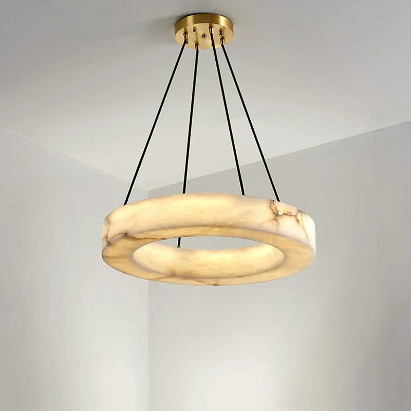 lustre en marbre naturel espagnol pour hôtel luxueux