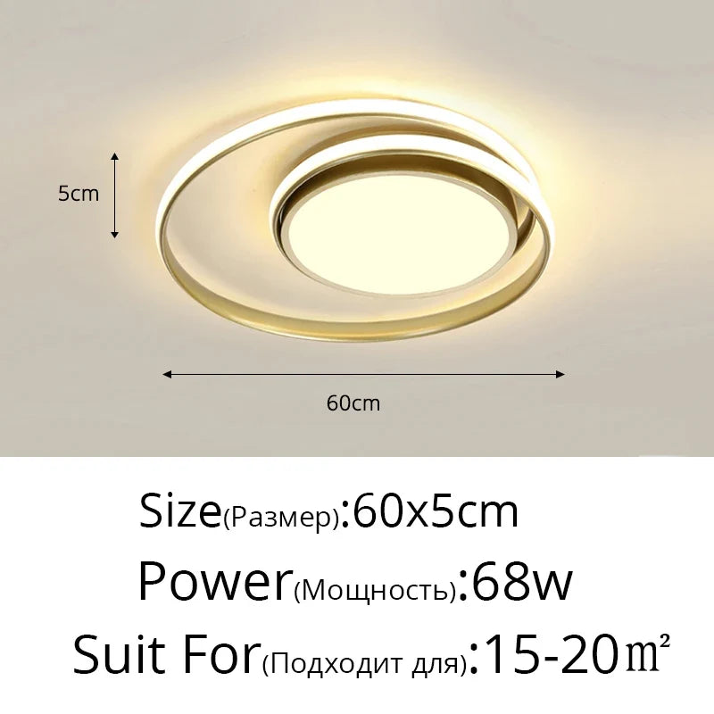 plafonniers led modernes pour éclairage intérieur décoratif