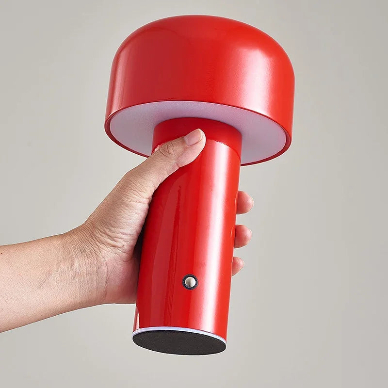 lampe de table champignon sans fil rechargeable variable type c