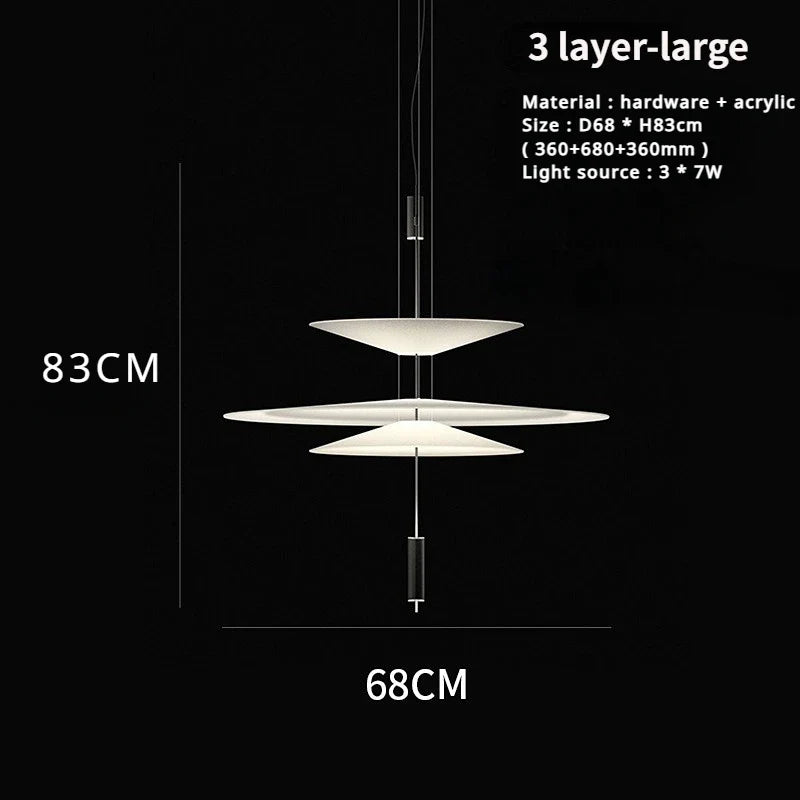 sandyha lustre style soucoupe volante led moderne décoration intérieure
