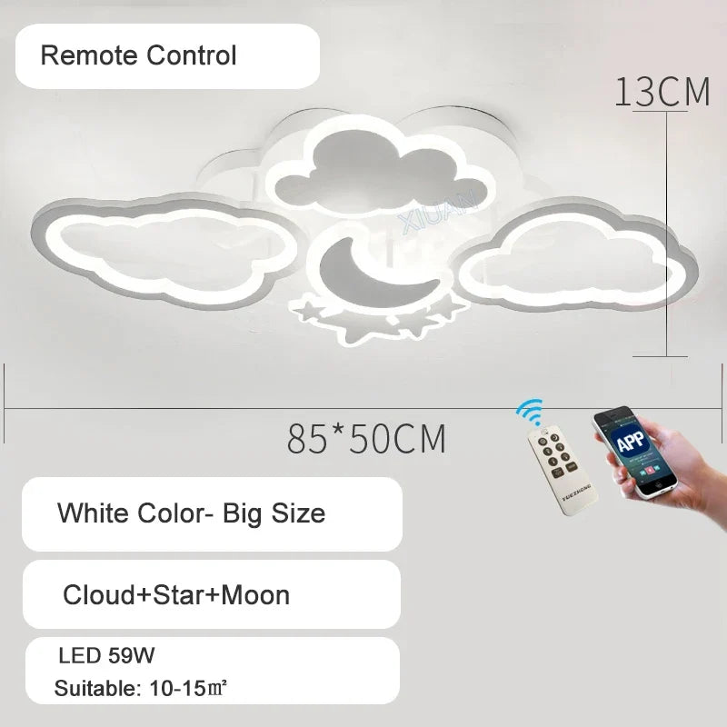 Plafonniers pour chambre d'enfant Pépinière LED Princesse Bébé