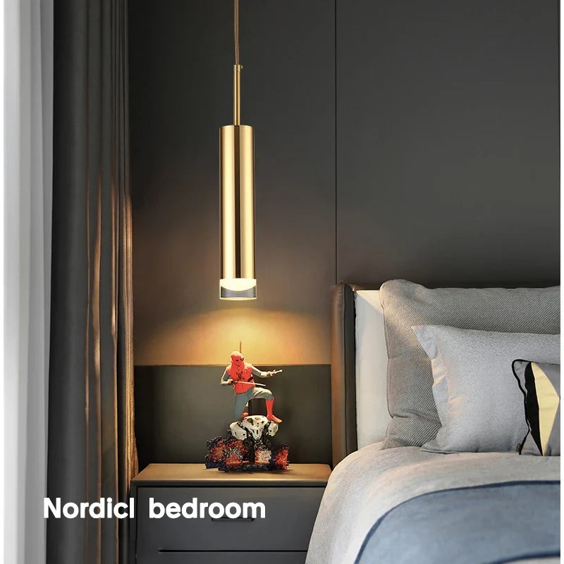 Fumi Modern Adjustable LED Pendant Light, Elegant Ceiling Hanging LED Light Fixture for Kitchen Island Living Room Bedroom
