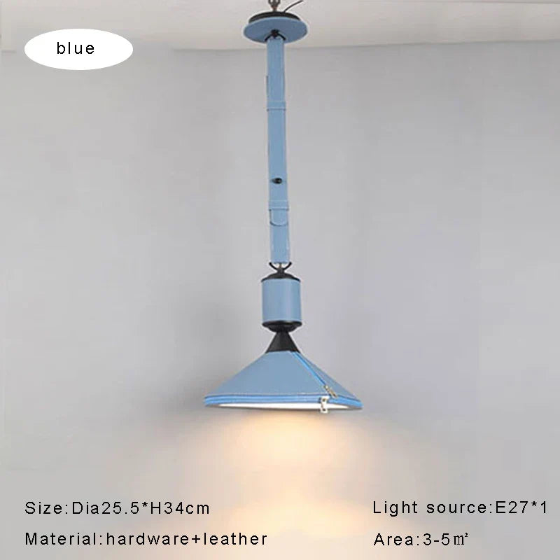 suspension minimaliste moderne en cuir de luxe