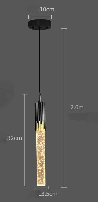 Suspension LED en cristal Éclairage créatif moderne