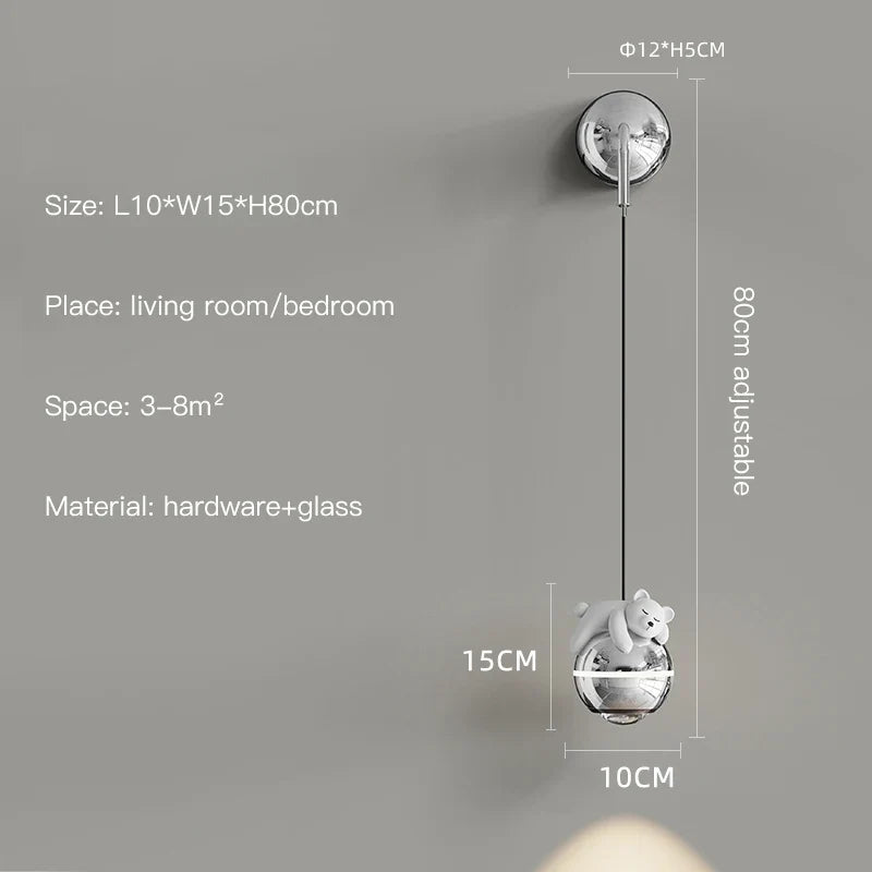 lustre moderne led design astronaute petites suspension