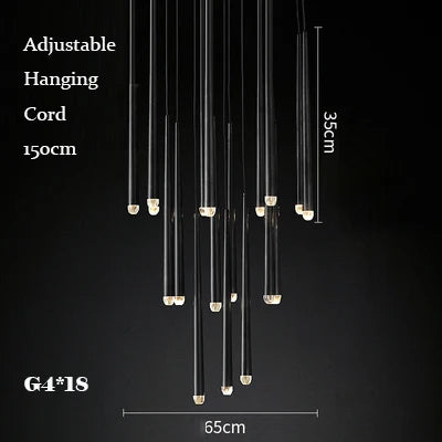 suspension lustre nordique en cuivre pour villa