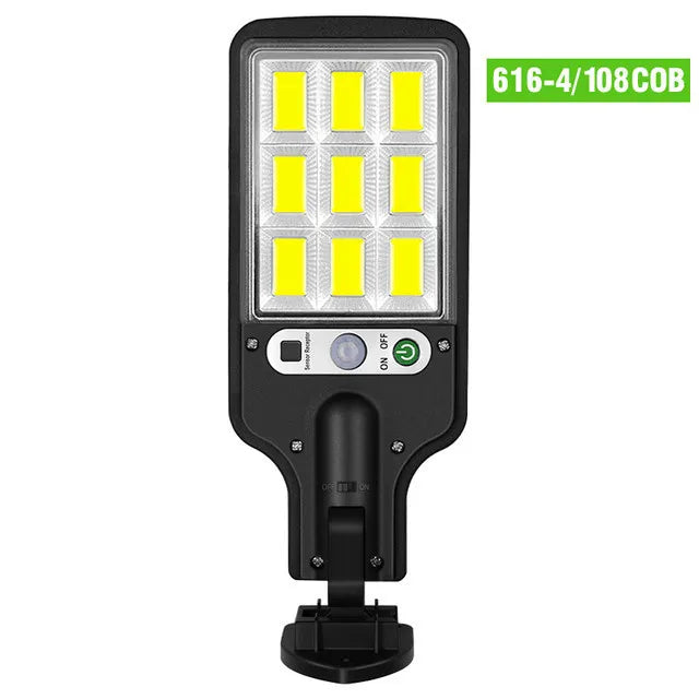 lampadaire solaire extérieur avec télécommande et détection humaine