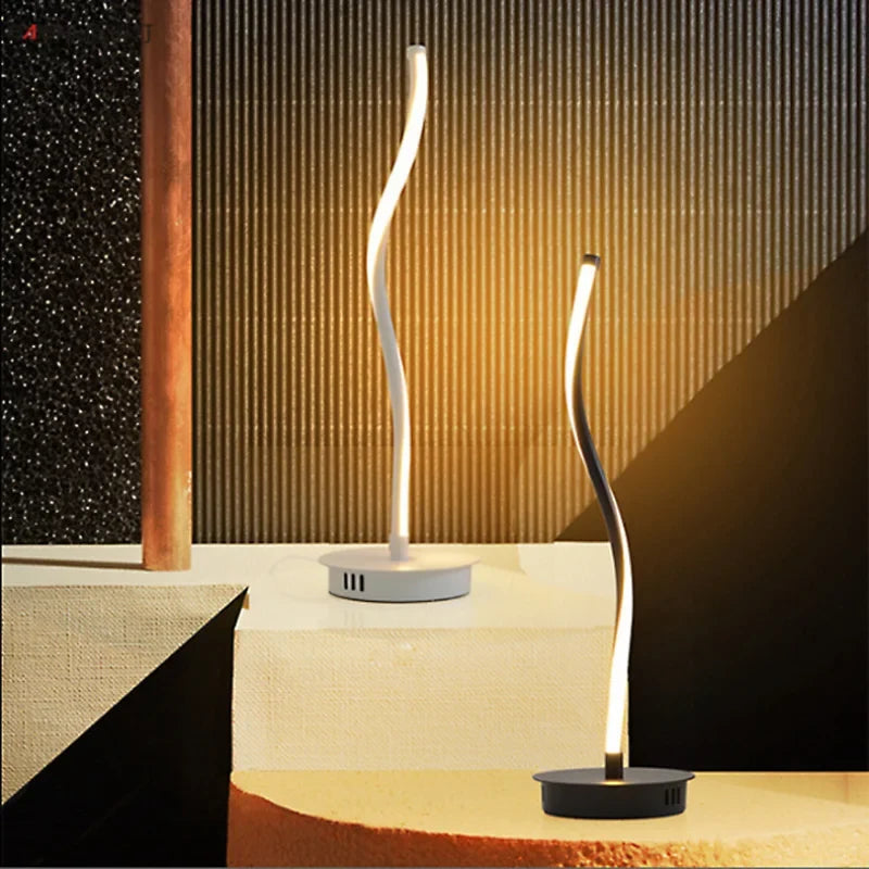 lampadaires led silice gel salon étude