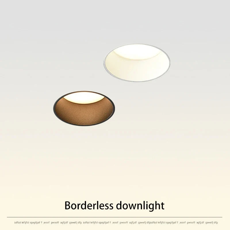 led downlight encastré bordure invisible pour éclairage intérieur magasin domicile
