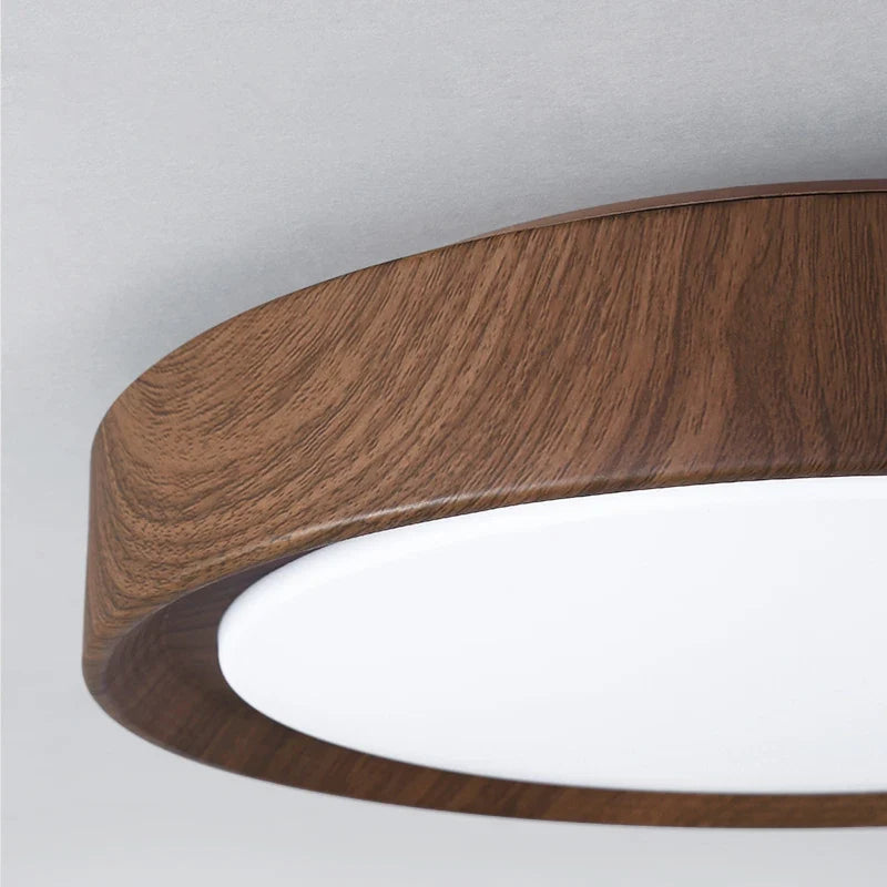 lampe led plafonnier minimaliste imitation bois créatif moderne