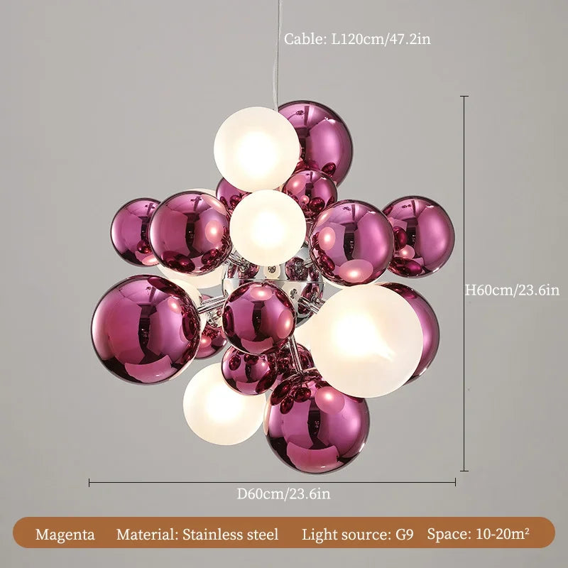 plafonnier en verre à led pour éclairage décoratif intérieur