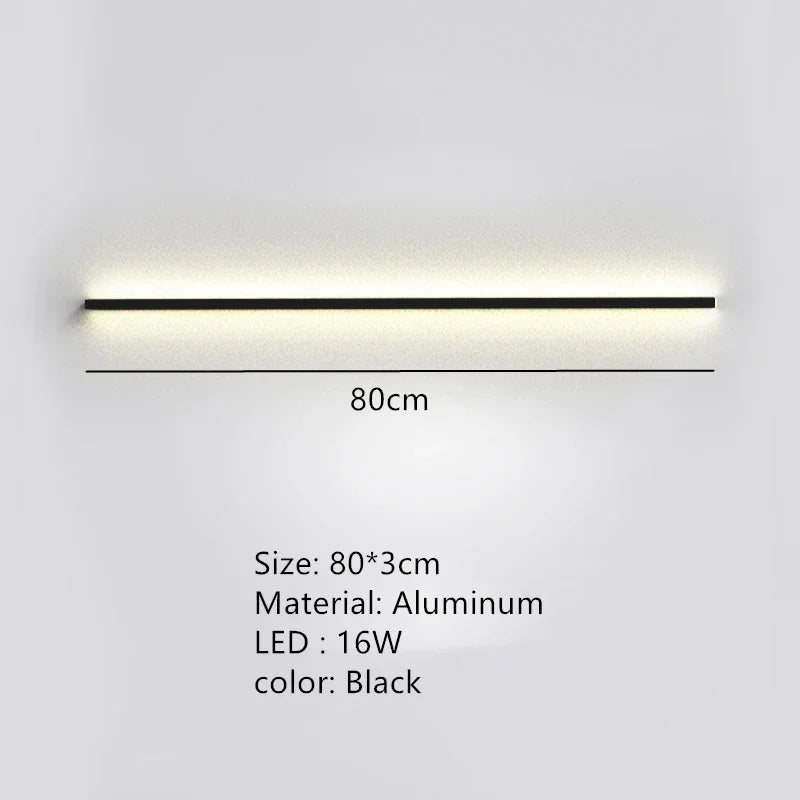 applique murale led moderne avec interrupteur de gradation pour décoration