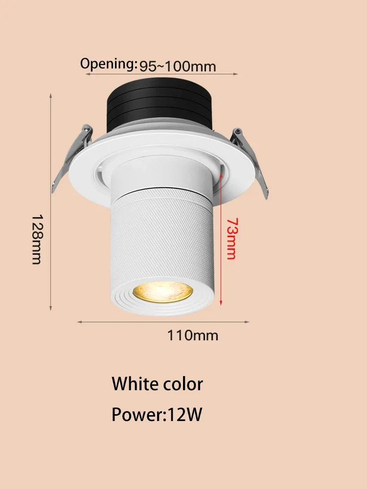 Spot lumineux Led encastrable avec technologie COB