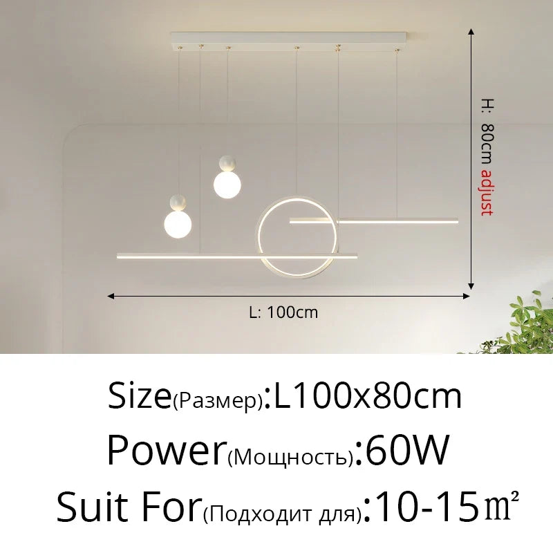 lustre style nordique moderne simple décoration crème millet
