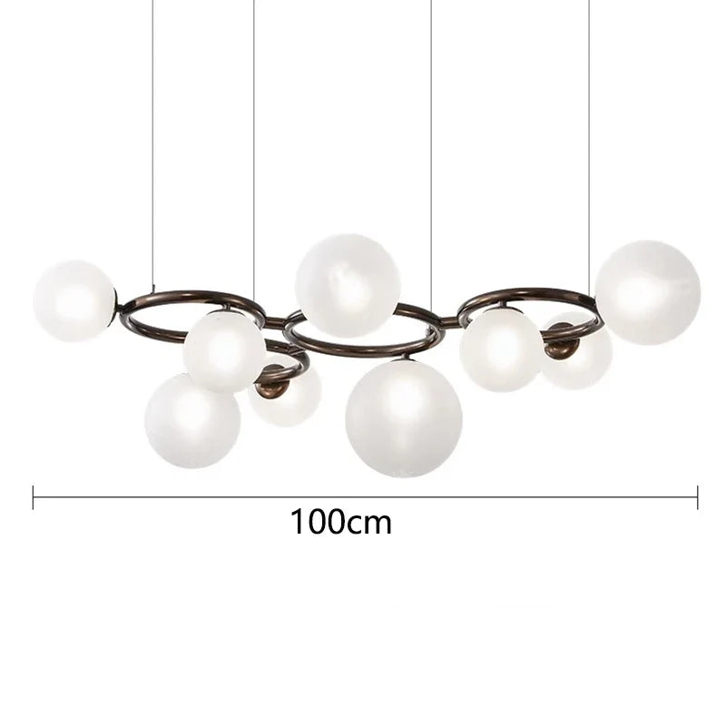 Lustres de décoration nordique pour salle à manger lustre lampes suspendues lampes suspendues pour plafonnier éclairage intérieur