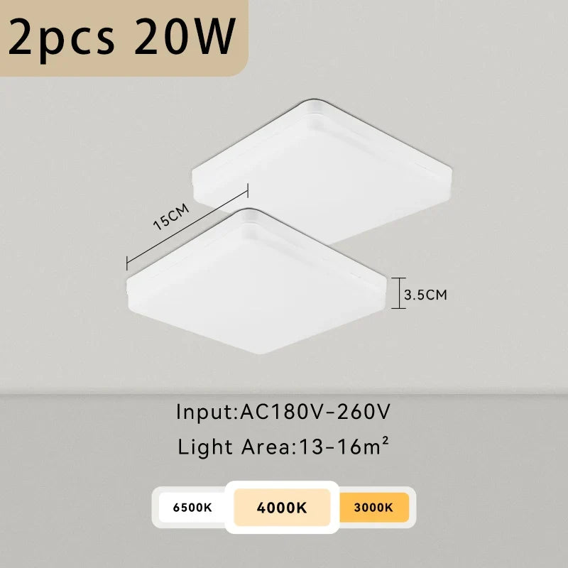 plafonnier led moderne carré pour intérieur design élégant