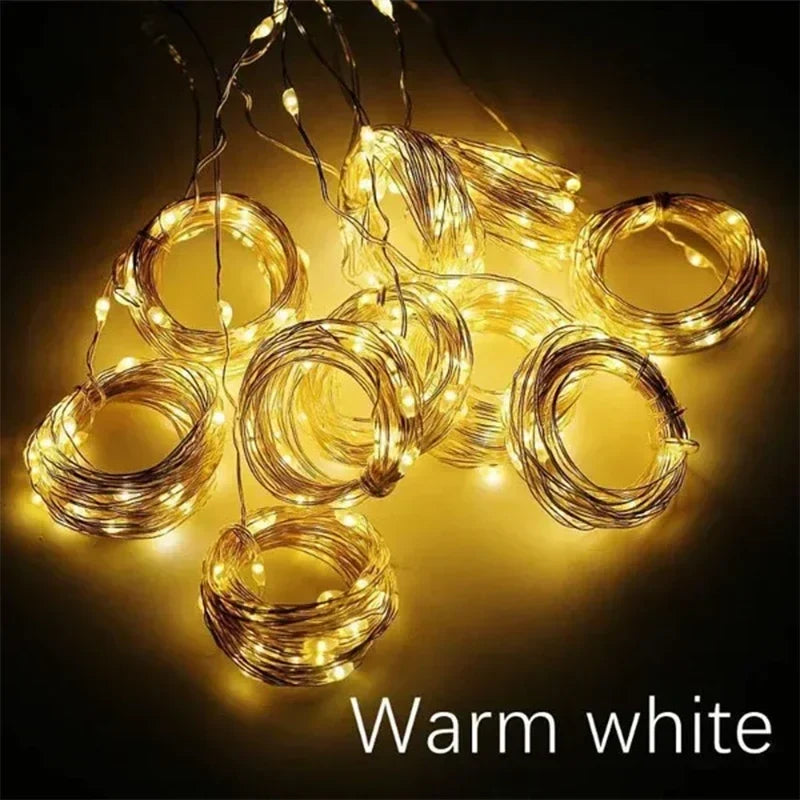 guirlande lumineuse rideau led usb pour décorations festives et célébrations