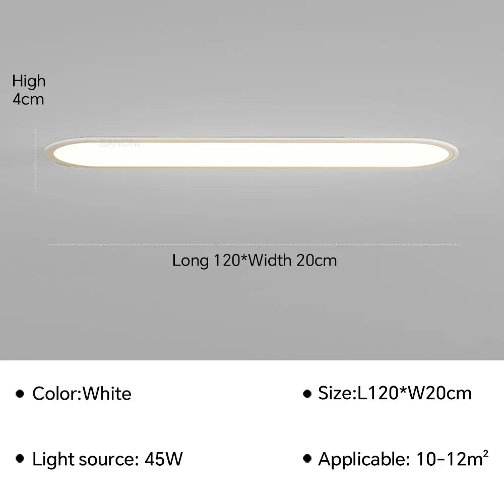 plafonnier led ultra fin moderne pour intérieur élégant et contemporain