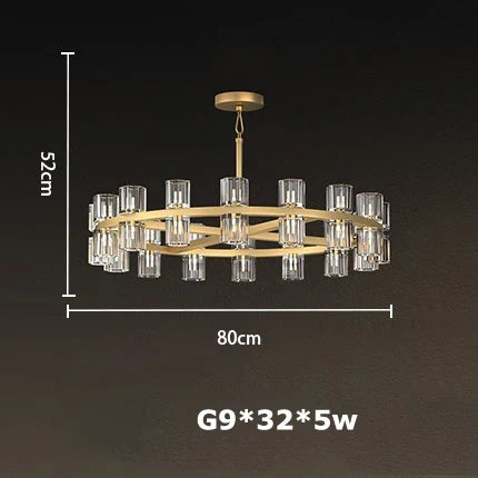 suspension classique en cristal noir et or design élégant