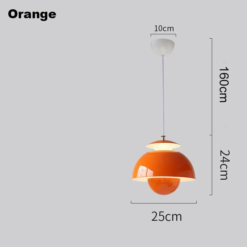 Moderne Nordique Danois Designer LED Suspension Lumière Fleur Bud Décor Art Suspendus Lustres Lampe Maison Chambre Cuisine Lampe De Chevet
