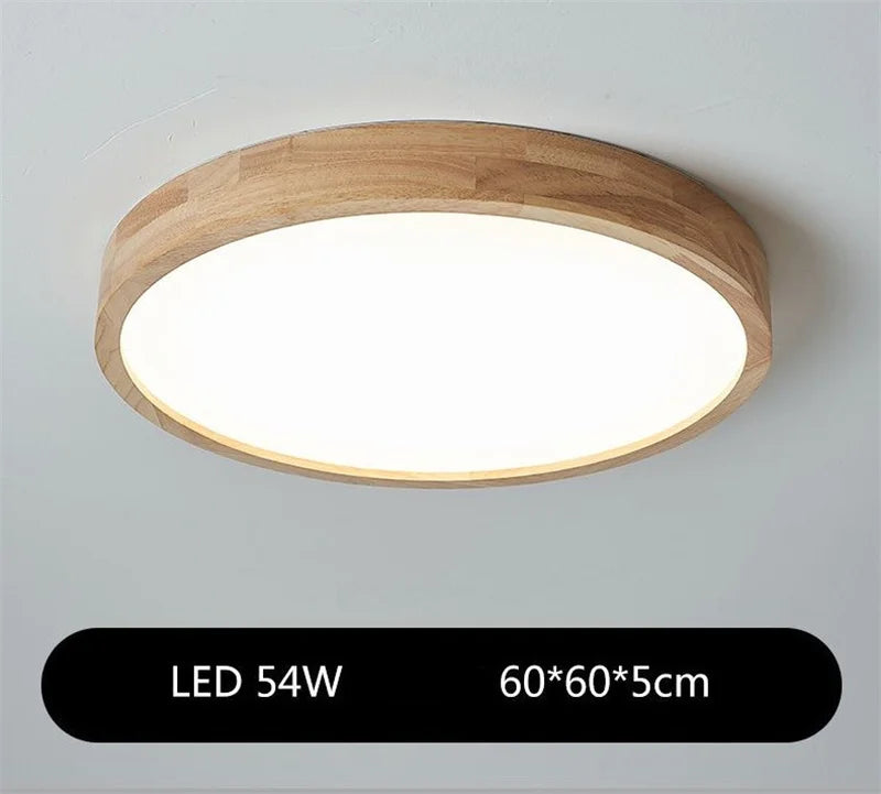 lustre en bois japonais abat-jour en verre décoration intérieure