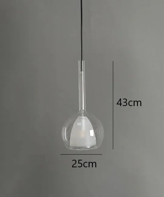 suspension en verre design nordique moderne pour éclairage décoratif
