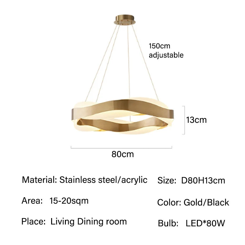 lustre moderne suspendu éclairage intérieur design élégant lumineux
