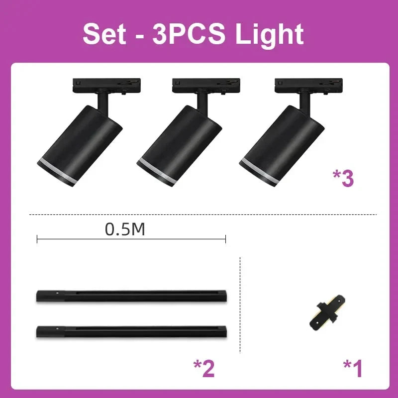 spot led sur rail pour magasin et décoration intérieure