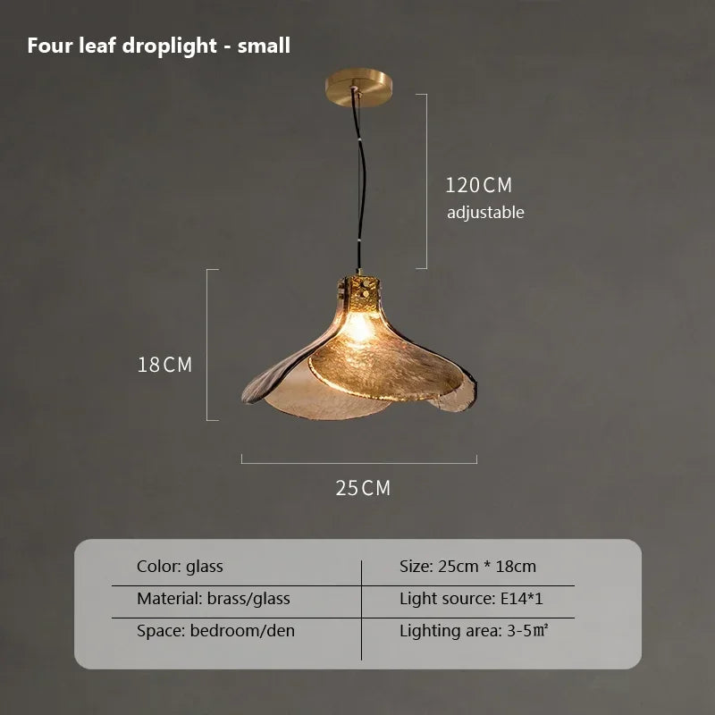 suspension en verre led au design créatif et luxueux