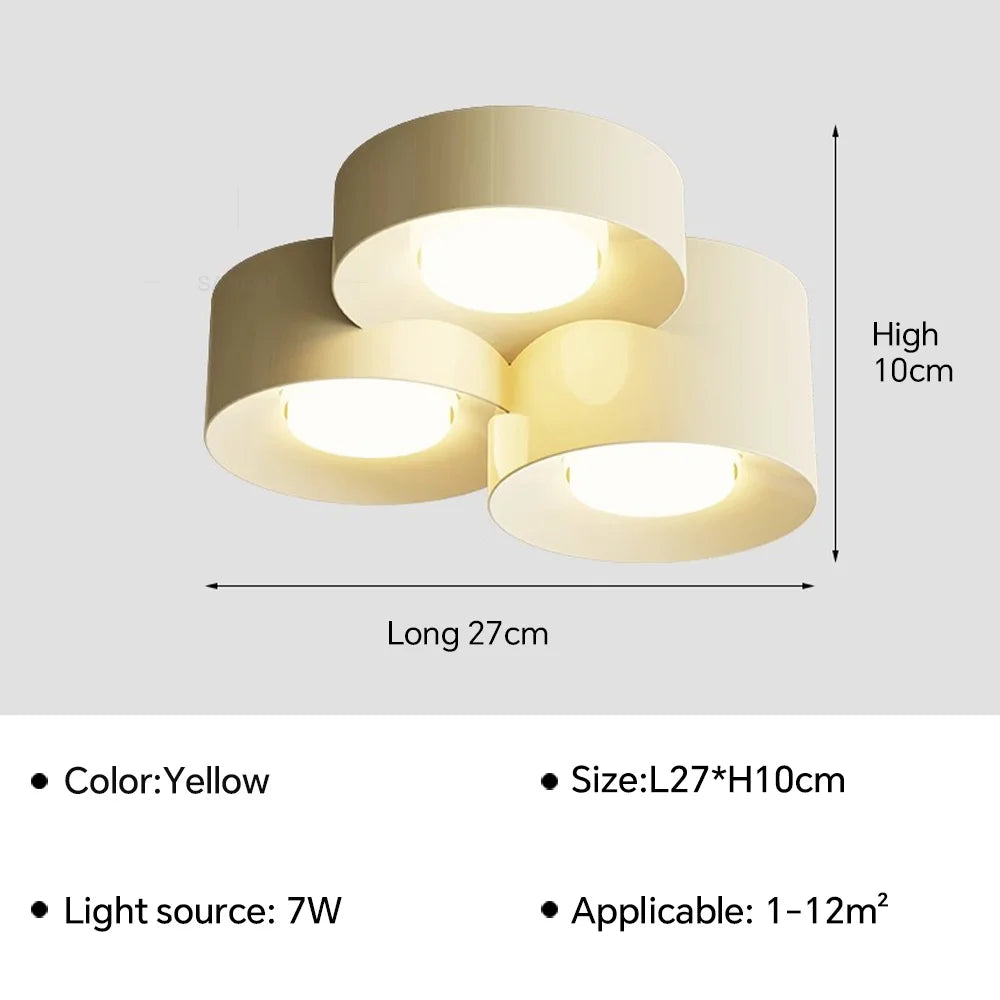 lustre nordique led cylindre projecteur pour décoration intérieure