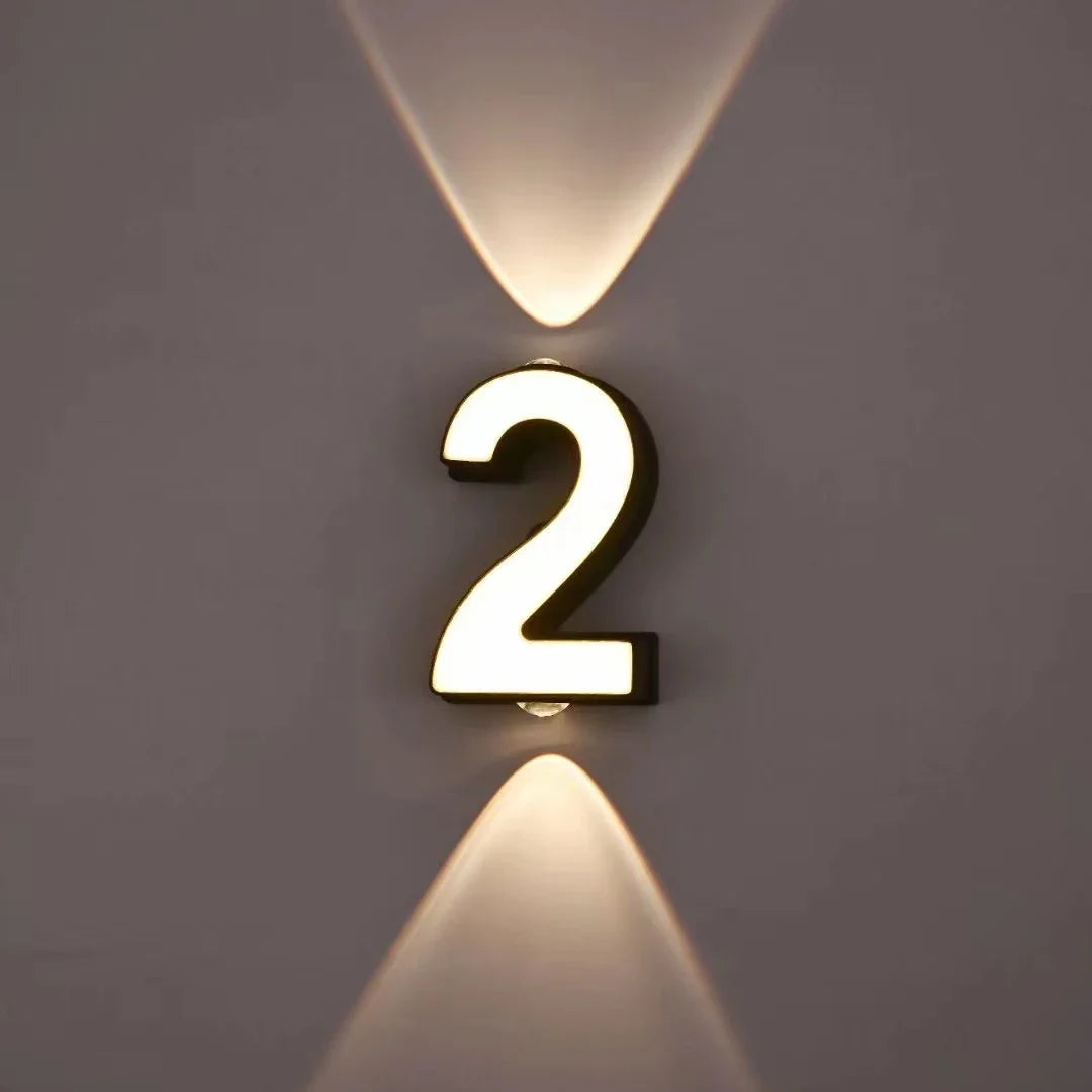 lampe numérique extérieure étanche led projection paysage signature moderne