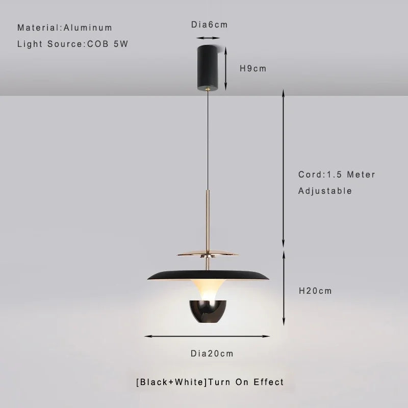 nouvelle suspension LED lustre pour cuisine île