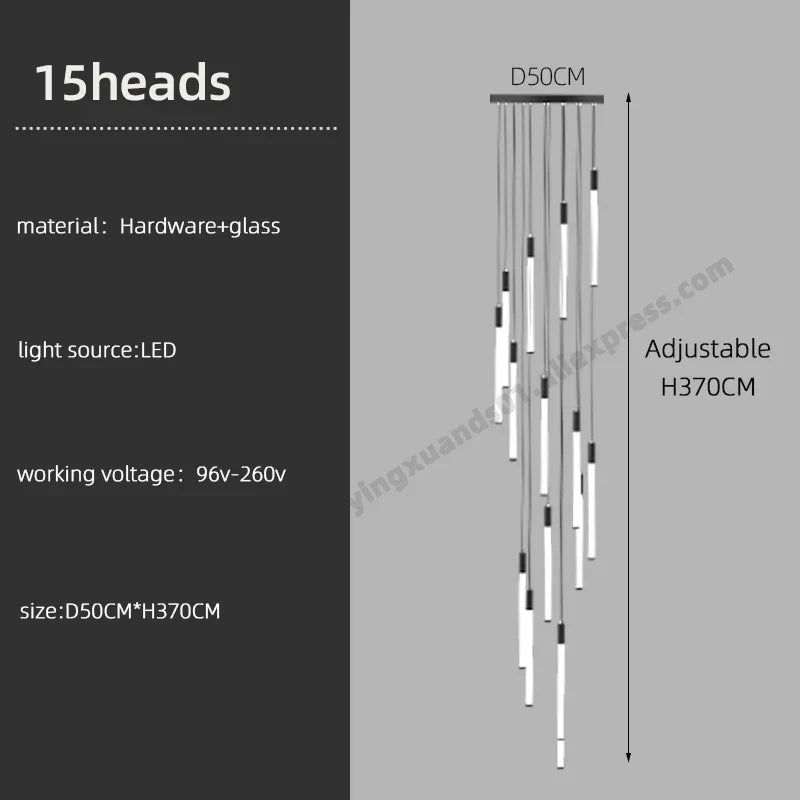 lustre moderne suspendu pour éclairage intérieur design loft