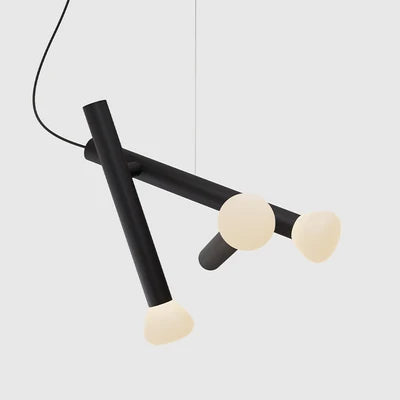 suspension moderne en verre pour éclairage créatif intérieur