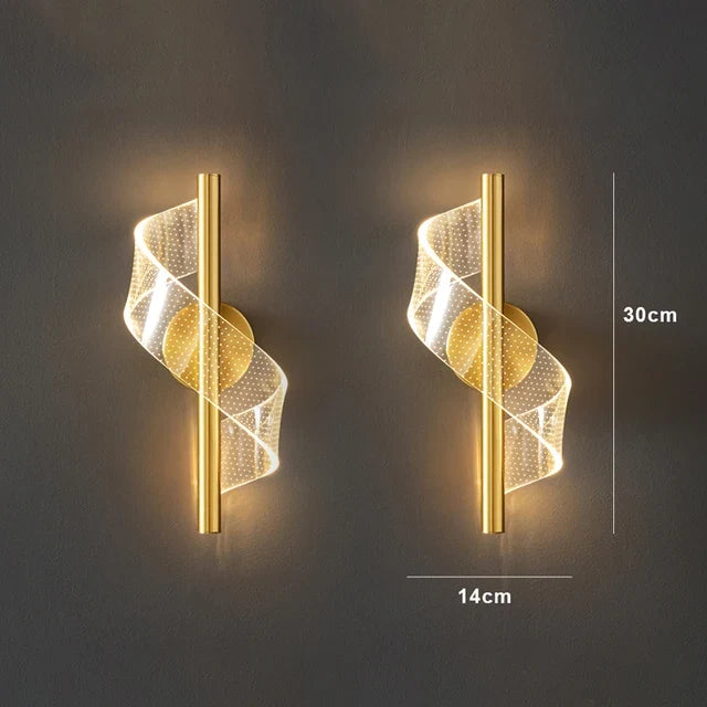 lustre moderne en verre ondulé design géométrique pour décoration intérieure
