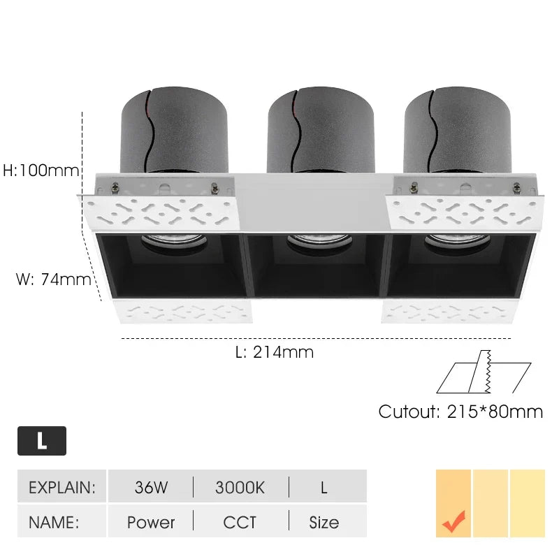 spot encastré design moderne pour éclairage intérieur élégant