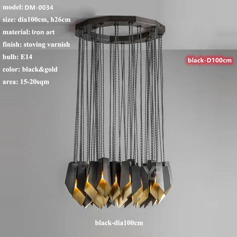 Modern Designer LED Chandelier Lighting Living Dining Room Decor Led Pendant Light Villa Bar Dining Table Hanging Lamp Luminaire