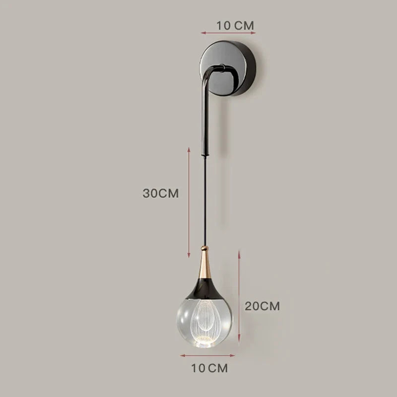 applique murale led créative en forme de méduse
