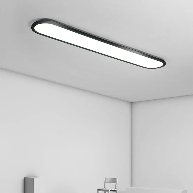 lustre moderne nordique simple led rectangulaire pour bar