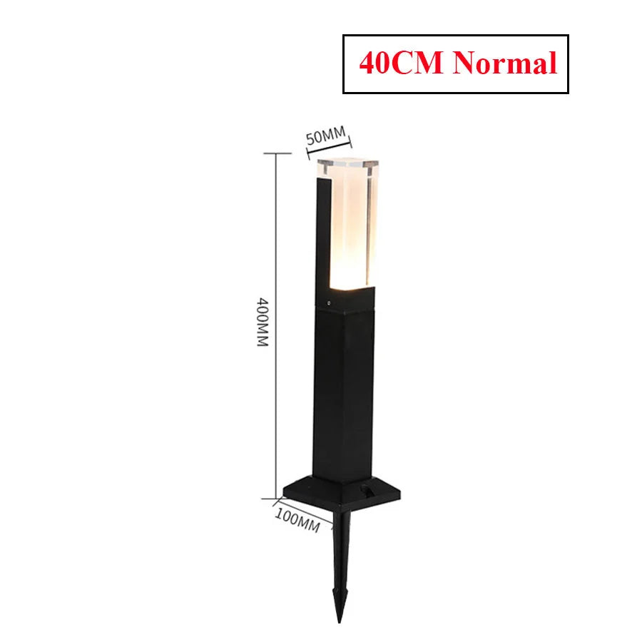 lampadaire extérieur détecteur de mouvement étanche pour jardin