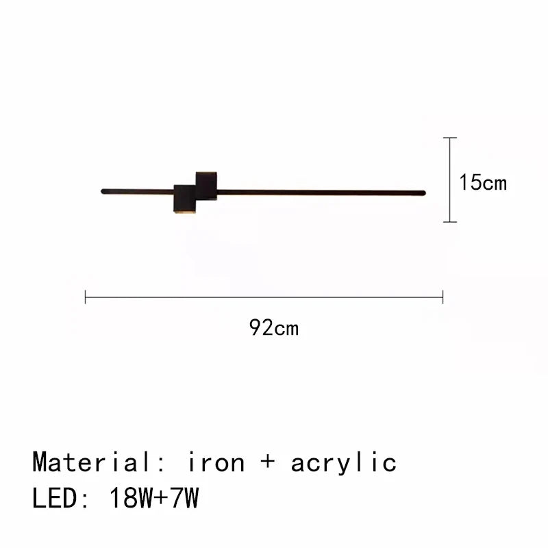 applique murale led minimaliste design artistique