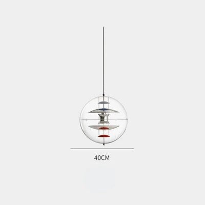 suspension boule chrome acrylique esthétique bar cafe
