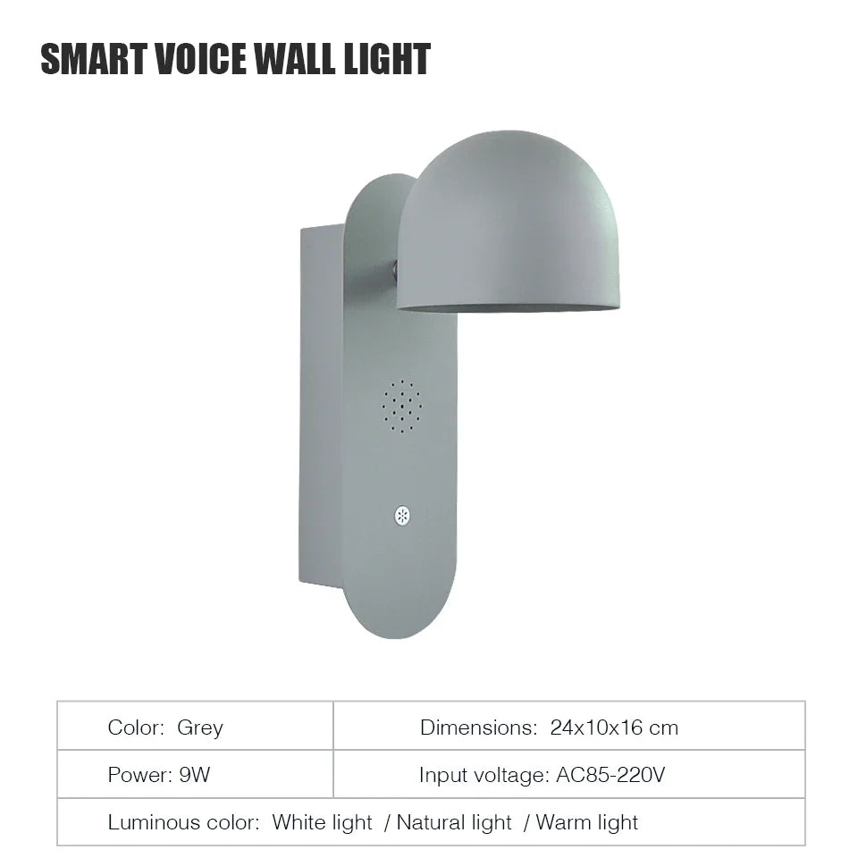applique murale led intelligente rotative et réglable pour décoration intérieure